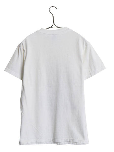 00s ホワイトタイガー イラスト プリント 半袖 Tシャツ メンズ レディース S / オールド アニマル アート キャラクター ヘビーウェイト 白