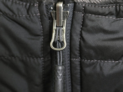 US企画 ノースフェイス リバーシブル ロング パーカー ジャケット レディース L 中綿 キルティング ナイロン パイル フリース フルジップ 