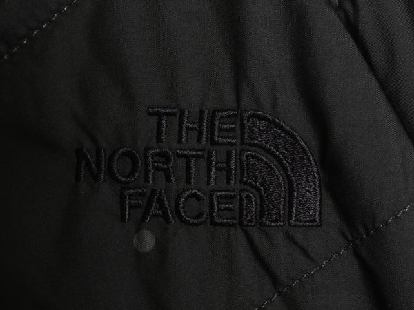 US企画 ノースフェイス リバーシブル ロング パーカー ジャケット レディース L 中綿 キルティング ナイロン パイル フリース フルジップ 