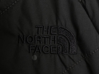 US企画 ノースフェイス リバーシブル ロング パーカー ジャケット レディース L 中綿 キルティング ナイロン パイル フリース フルジップ 