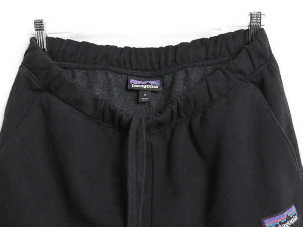 パタゴニア スウェット パンツ メンズ M / 21年製 アウトドア デカタグ 裏起毛 トレーナー イージーパンツ ポケット付き ヘビーウェイト 黒