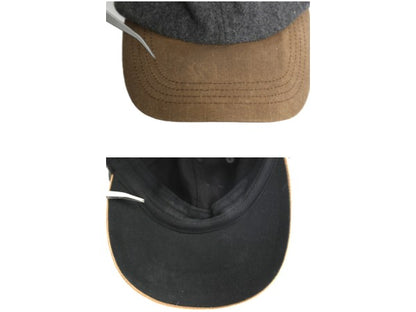 エルエルビーン ウール ベースボール キャップ メンズ レディース フリーサイズ / 古着 帽子 トラッカー ハット 2トーン 無地 防寒 秋 冬