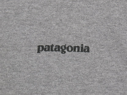 パタゴニア 両面 プリント 半袖 Tシャツ メンズ M 17年製 アウトドア P6 ボックスロゴ オーガニック コットン カットソー クルーネック 灰