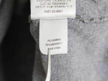 パタゴニア 両面 プリント 半袖 Tシャツ メンズ M 17年製 アウトドア P6 ボックスロゴ オーガニック コットン カットソー クルーネック 灰