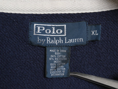 00s ポロ ラルフローレン フルジップ スウェット フード パーカー メンズ XL / オールド トレーナー 裏起毛 大きいサイズ ヘビーウェイト