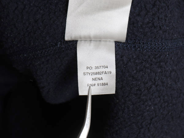 パタゴニア ベターセーター ベスト メンズ L / 古着 19年製 アウトドア フリース セーター フルジップ ハイネック 前開き 重ね着 ネイビー