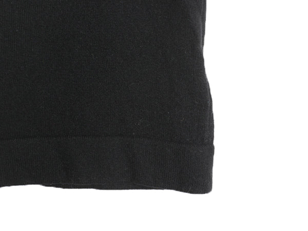90s ローレン ラルフローレン 半袖 ニット セーター レディース L / オールド ポロ 100% カシミヤ 黒 きれいめ カットソー ラウンドネック