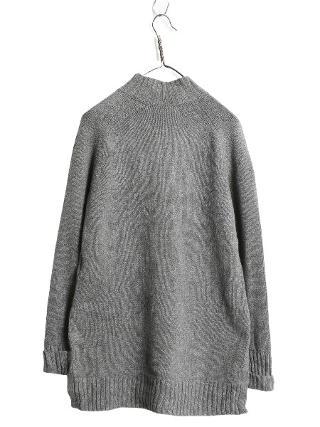 ポロ ラルフローレン ハイネック ニット セーター レディース XS 古着 メリノ ウール カシミヤ 長袖ニット シンプル ワンポイント きれいめ