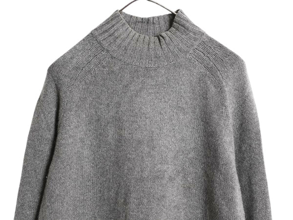 ポロ ラルフローレン ハイネック ニット セーター レディース XS 古着 メリノ ウール カシミヤ 長袖ニット シンプル ワンポイント きれいめ