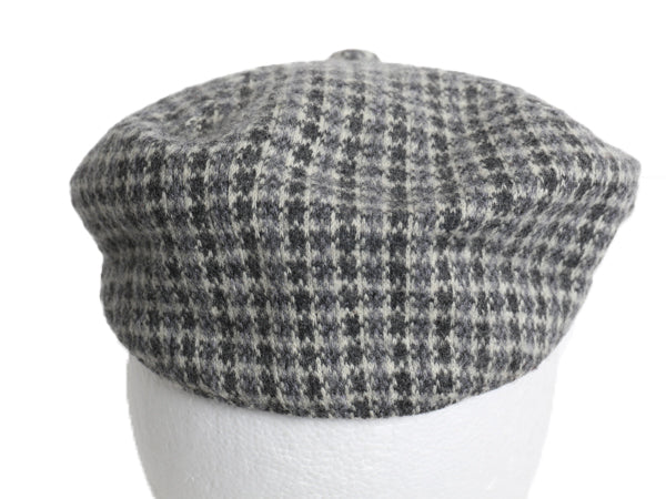 90s イギリス製 カンゴール ツイード ウール ハンチング キャップ メンズ レディース М 程 オールド 帽子 キャスケット 千鳥格子 チェック