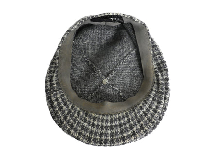 90s イギリス製 カンゴール ツイード ウール ハンチング キャップ メンズ レディース М 程 オールド 帽子 キャスケット 千鳥格子 チェック