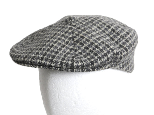 90s イギリス製 カンゴール ツイード ウール ハンチング キャップ メンズ レディース М 程 オールド 帽子 キャスケット 千鳥格子 チェック
