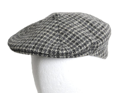 90s イギリス製 カンゴール ツイード ウール ハンチング キャップ メンズ レディース М 程 オールド 帽子 キャスケット 千鳥格子 チェック