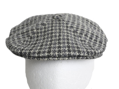 90s イギリス製 カンゴール ツイード ウール ハンチング キャップ メンズ レディース М 程 オールド 帽子 キャスケット 千鳥格子 チェック