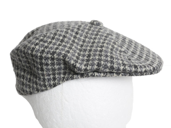 90s イギリス製 カンゴール ツイード ウール ハンチング キャップ メンズ レディース М 程 オールド 帽子 キャスケット 千鳥格子 チェック