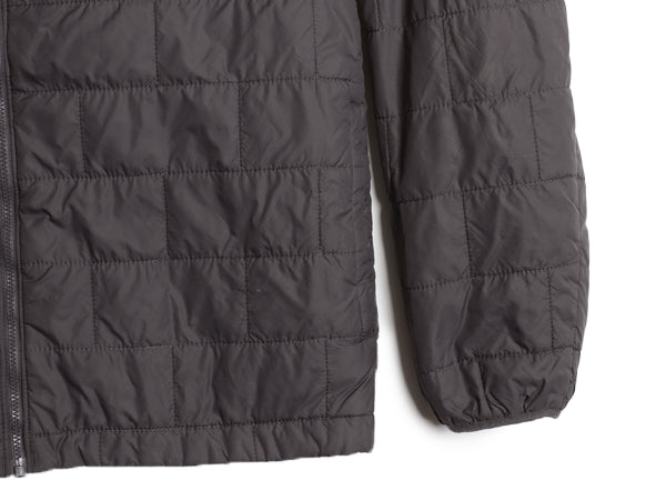 パタゴニア ナノ パフ ブリック キルト ジャケット キッズ XL 155cm 程 古着 22年製 中綿 ナイロン キルティング フルジップ パッカブル 灰
