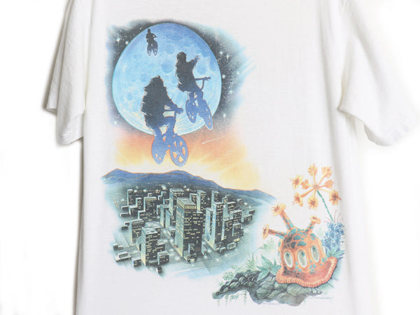 90s ★ ユニバーサルスタジオ E.T. イラスト プリント Tシャツ メンズ レディース M オールド オフィシャル ムービー キャラクター 企業物