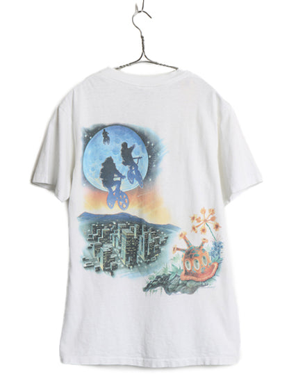 90s ★ ユニバーサルスタジオ E.T. イラスト プリント Tシャツ メンズ レディース M オールド オフィシャル ムービー キャラクター 企業物