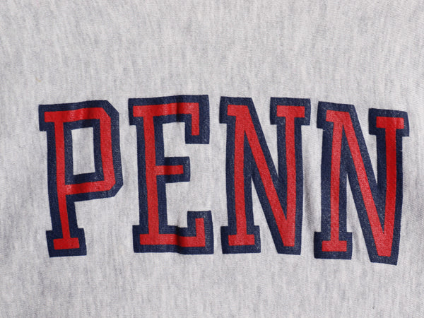 80s USA製 ★ チャンピオン リバースウィーブ PENN プリント スウェット パーカー メンズ L / ヴィンテージ トレーナー 裏起毛 カレッジ 灰