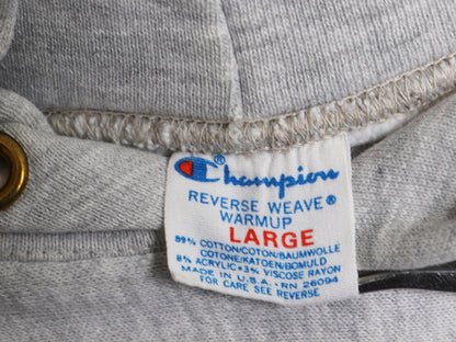80s USA製 ★ チャンピオン リバースウィーブ PENN プリント スウェット パーカー メンズ L / ヴィンテージ トレーナー 裏起毛 カレッジ 灰
