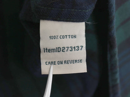 エルエルビーン チェック 長袖 フランネル シャツ レディース L / 古着 ライトウェイト ネルシャツ 長袖シャツ コットン ブラックウォッチ