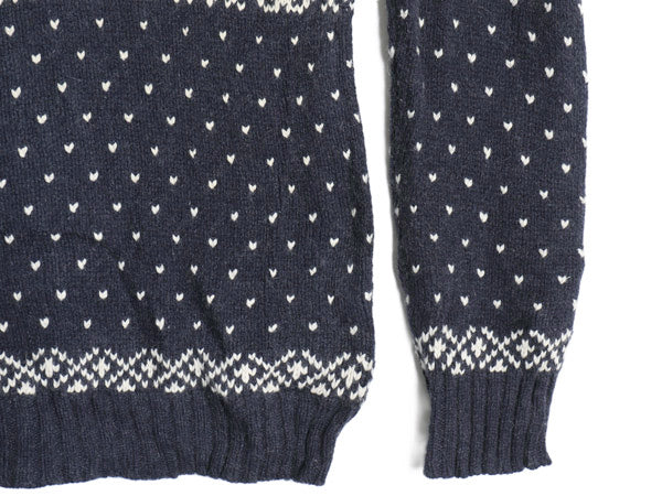 00s ポロ ラルフローレン ノルディック ニット セーター メンズ L オールド コットン アンゴラ ラビットヘア カシミヤ バーズアイ トナカイ