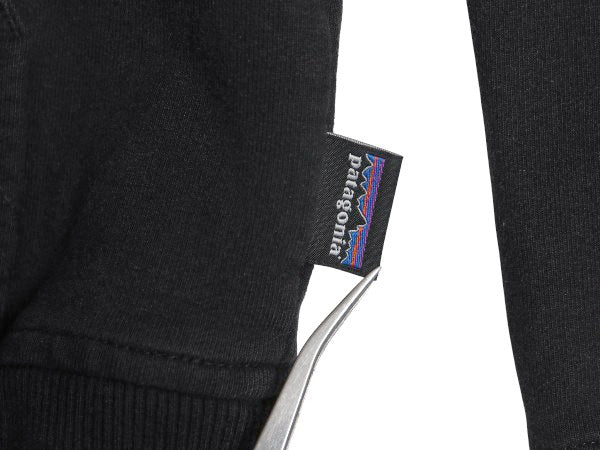 パタゴニア プリント スウェット フード パーカー メンズ M / 19年製 トレーナー ストレッチ 裏起毛 プルオーバー ヘビーウェイト ブラック