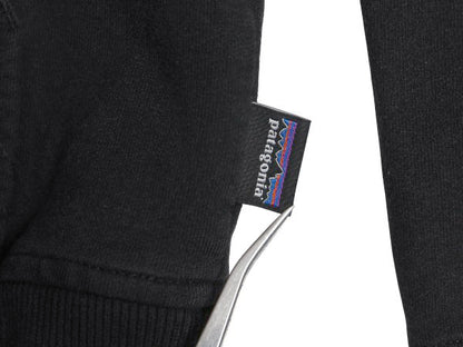 パタゴニア プリント スウェット フード パーカー メンズ M / 19年製 トレーナー ストレッチ 裏起毛 プルオーバー ヘビーウェイト ブラック