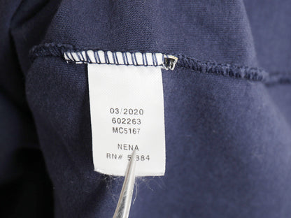 パタゴニア 両面 プリント 半袖 Tシャツ メンズ M 20年製 アウトドア メッセージ グラフィック アート フィッツロイ レスポンシビリティ 紺