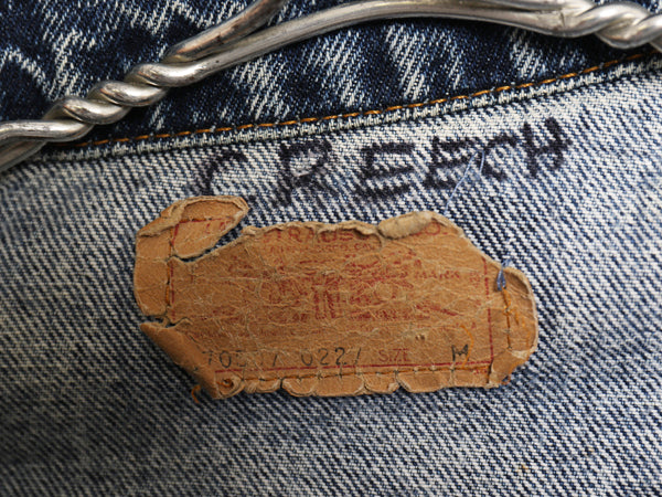 80s USA製 リーバイス 70507 0227 ケミカルウォッシュ デニム ジャケット メンズ M / 古着 ヴィンテージ ジージャン ジャンパー トラッカー