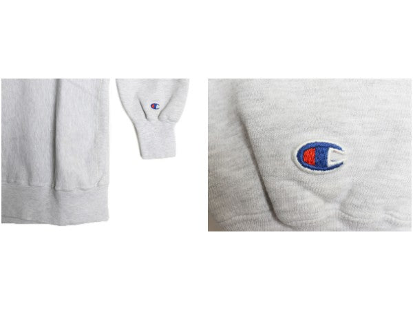 90s ★ チャンピオン リバースウィーブ 2段 カレッジ プリント スウェット メンズ XXL / オールド トレーナー 裏起毛 大きいサイズ グレー
