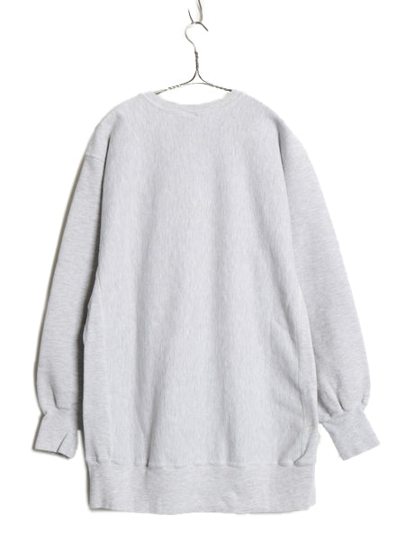 90s ★ チャンピオン リバースウィーブ 2段 カレッジ プリント スウェット メンズ XXL / オールド トレーナー 裏起毛 大きいサイズ グレー