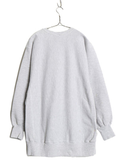 90s ★ チャンピオン リバースウィーブ 2段 カレッジ プリント スウェット メンズ XXL / オールド トレーナー 裏起毛 大きいサイズ グレー