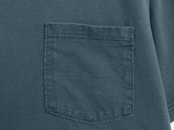 90s USA製 ラッセル ポケット付き 無地 半袖 Tシャツ メンズ M / オールド ヘビーウェイト コットン ポケT カットソー トップス ブランク