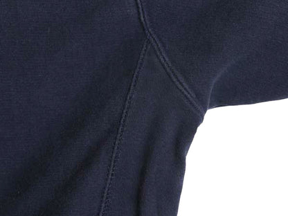 00s US NAVY プリント スウェット フード パーカー メンズ M / オールド スティーブアンドバリーズ リバース タイプ トレーナー 裏起毛 紺