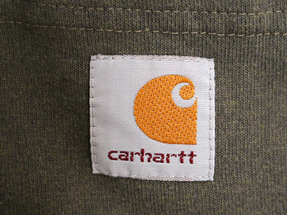 カーハート ポケット付き 長袖 Tシャツ メンズ М / 古着 CARHARTT ロンT ポケT 長袖シャツ ワンポイント ヘビーウェイト ロングスリーブ