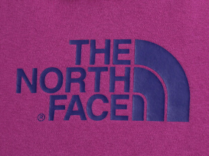 ノースフェイス プリント スウェット フード パーカー レディース M / The North Face プルオーバー 裏起毛 トレーナー アウトドア 紫 厚手