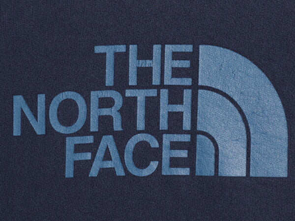 ノースフェイス プリント スウェット フード パーカー メンズ М The North Face プルオーバー 裏起毛 トレーナー アウトドア ツートン 紺