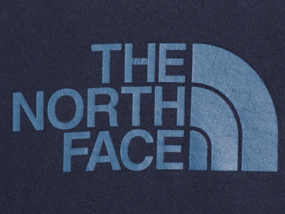 ノースフェイス プリント スウェット フード パーカー メンズ М The North Face プルオーバー 裏起毛 トレーナー アウトドア ツートン 紺