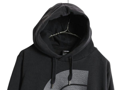 ノースフェイス プリント スウェット フード パーカー メンズ М 黒 The North Face アウトドア プルオーバー 裏起毛 トレーナー ブラック