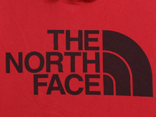 ノースフェイス プリント スウェット フード パーカー メンズ М 古着 The North Face アウトドア プルオーバー 裏起毛 薄手 トレーナー 赤