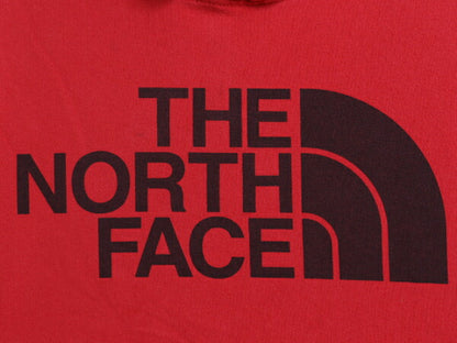 ノースフェイス プリント スウェット フード パーカー メンズ М 古着 The North Face アウトドア プルオーバー 裏起毛 薄手 トレーナー 赤