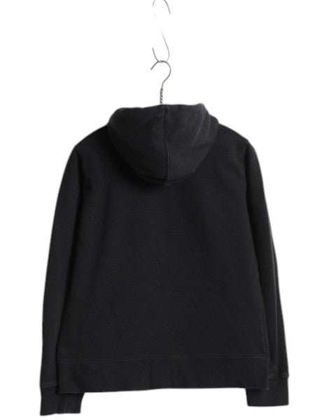 ノースフェイス プリント スウェット フード パーカー レディース М The North Face プルオーバー 裏起毛 トレーナー アウトドア ブラック