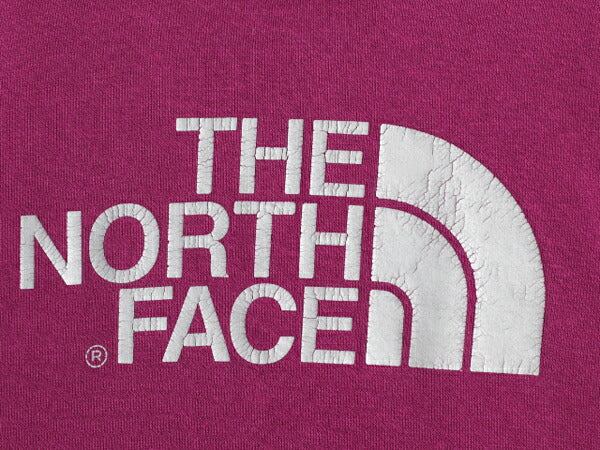 ノースフェイス プリント スウェット フード パーカー レディース M / 古着 The North Face アウトドア プルオーバー 裏起毛 トレーナー 紫