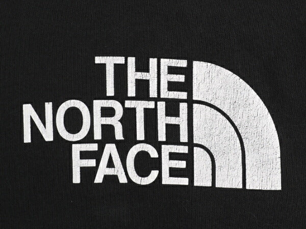 ノースフェイス プリント スウェット フード パーカー メンズ L / 古着 The North Face プルオーバー トレーナー 裏起毛 ツートン ブラック