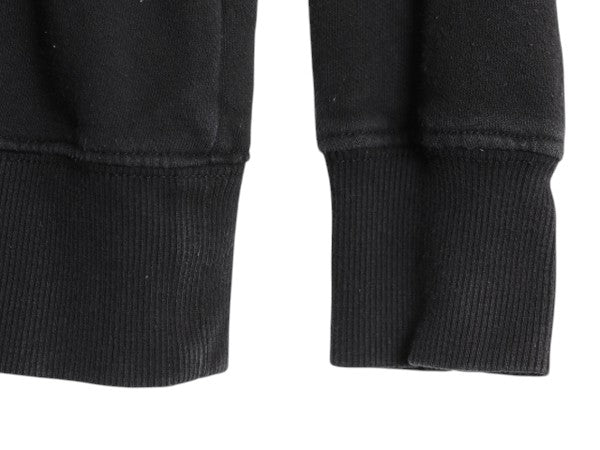 ノースフェイス フルジップ プリント スウェット フード パーカー レディース S / The North Face アウトドア トレーナー 袖プリント 黒