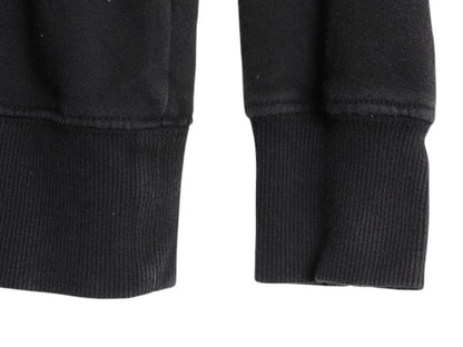 ノースフェイス フルジップ プリント スウェット フード パーカー レディース S / The North Face アウトドア トレーナー 袖プリント 黒