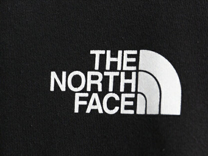 ノースフェイス フルジップ プリント スウェット フード パーカー レディース S / The North Face アウトドア トレーナー 袖プリント 黒
