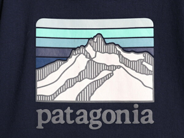 パタゴニア プリント スウェット フード パーカー メンズ М 19年製 Patagonia トレーナー プルオーバー ストレッチ アウトドア 裏起毛 紺