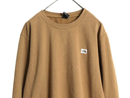 ノースフェイス クルーネック スウェット メンズ XL / The North Face 茶タグ アウトドア 裏起毛 ワンポイント トレーナー 大きいサイズ 茶